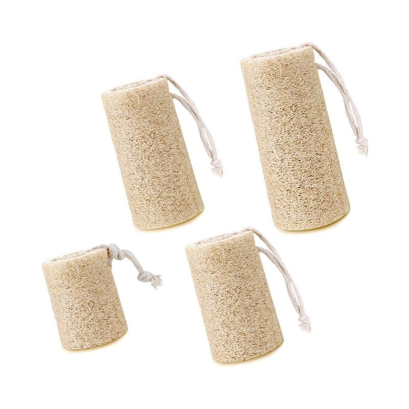 Raw natural loofah sponge cut into pieces for bath shower - Image 2