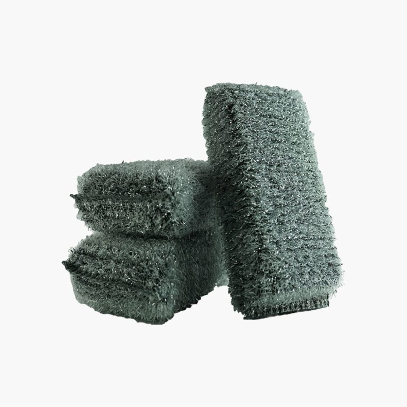 Mesh silver sponge foam scouring pad kitchen cleaning
