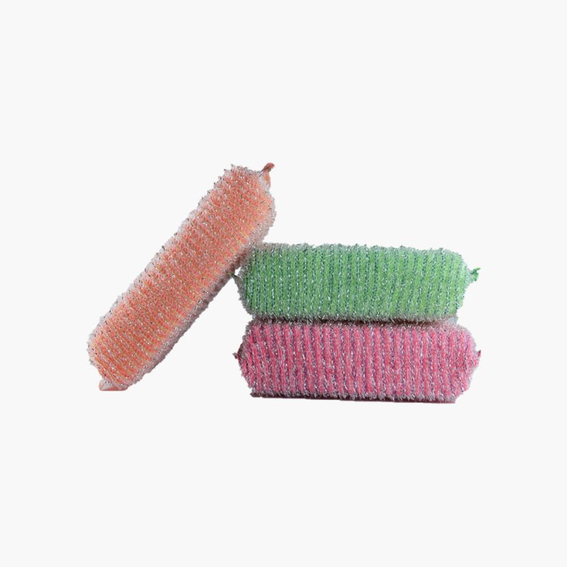 Mesh sponge scouring colors pads kitchen cleaning scrubber - Image 2