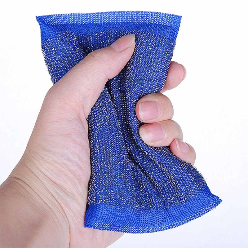 High-quality kitchen stainless steel wire mesh sponge scrubber - Image 4