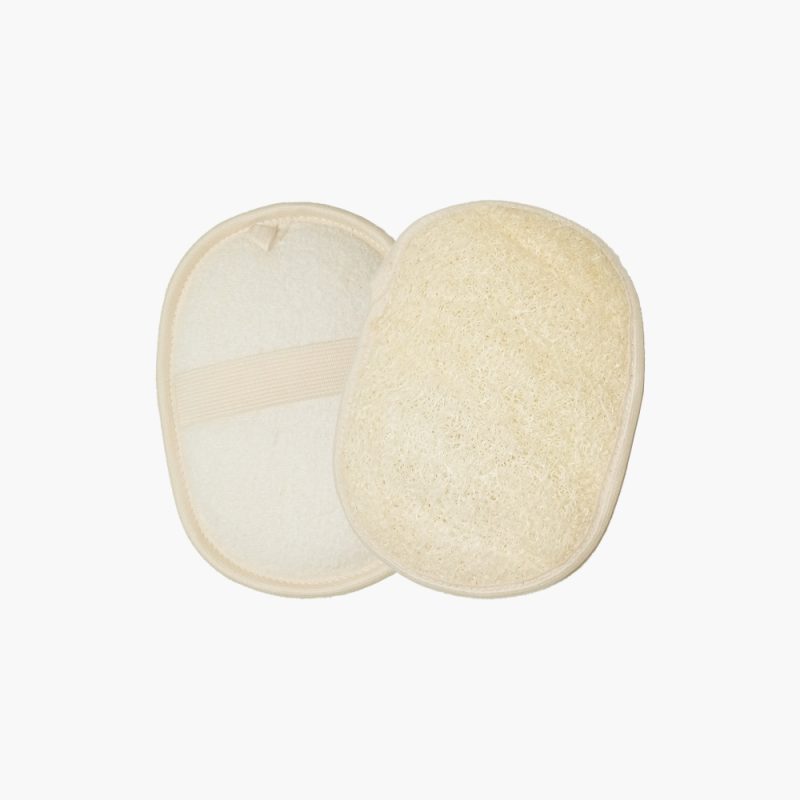 Exfoliating shower loofah sponge pads body scrubber for removing dead skin
