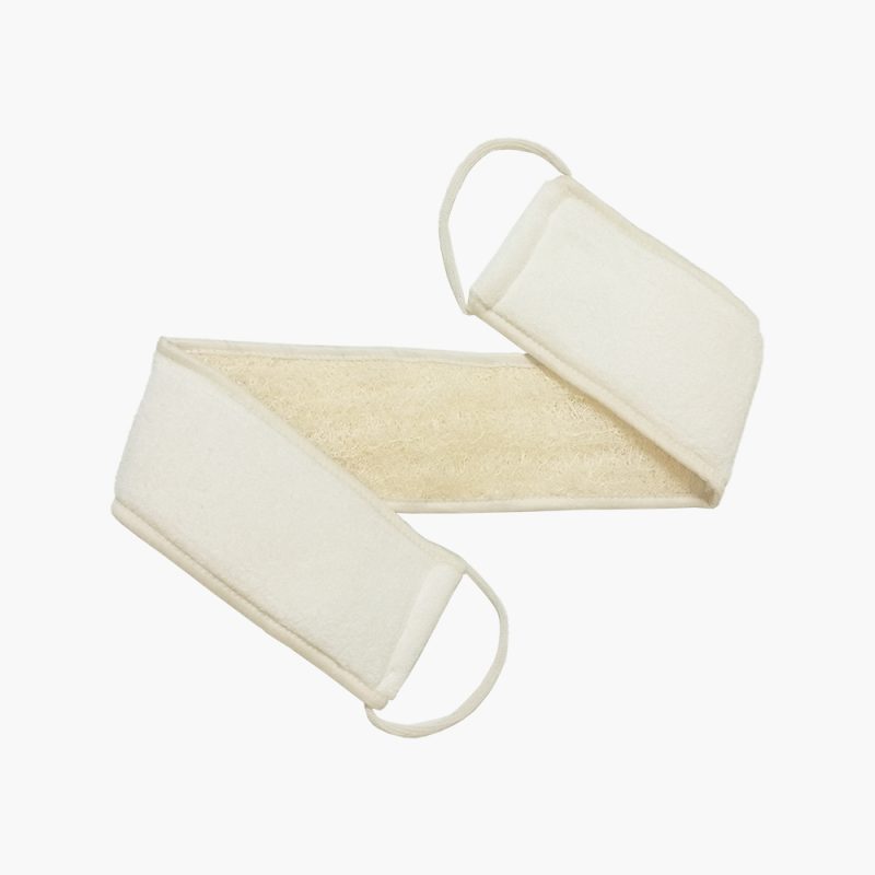 Exfoliating back scrubber long strap for shower loofah washer