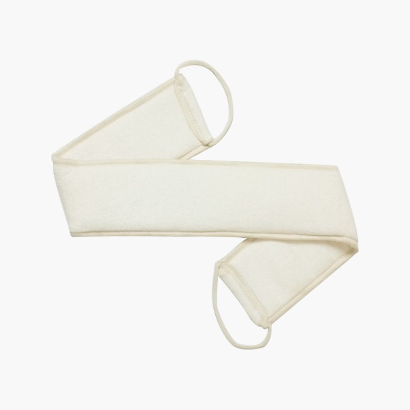 Exfoliating back scrubber long strap for shower loofah washer - Image 2