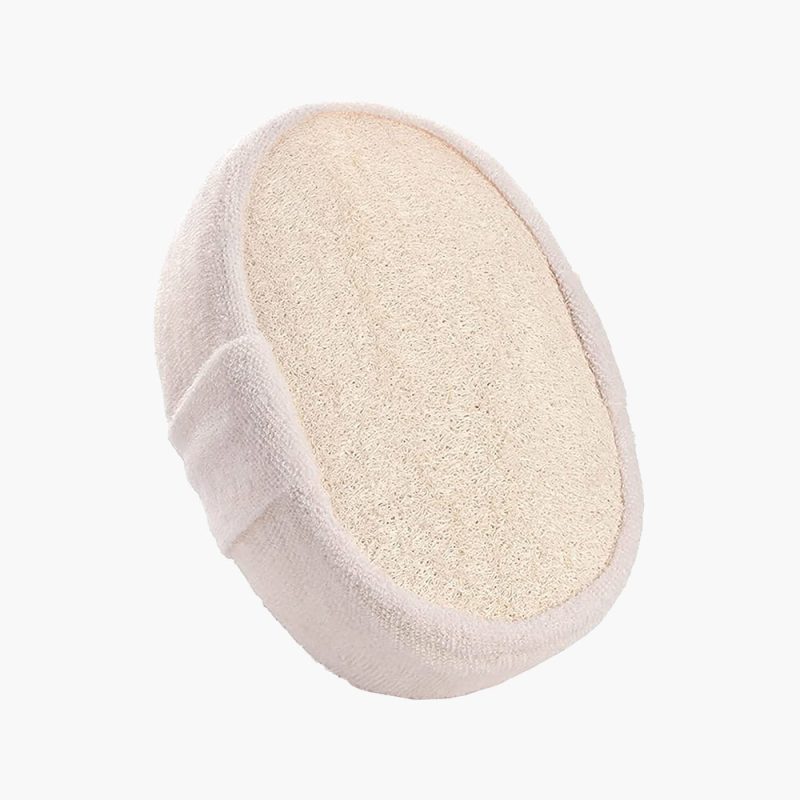 Body and face peeling Egyptian loofah sponge pad for bath