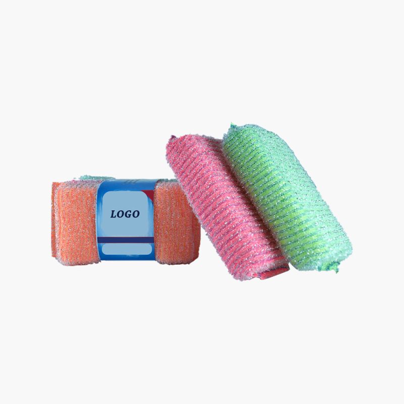 Mesh sponge scouring colors pads kitchen cleaning scrubber