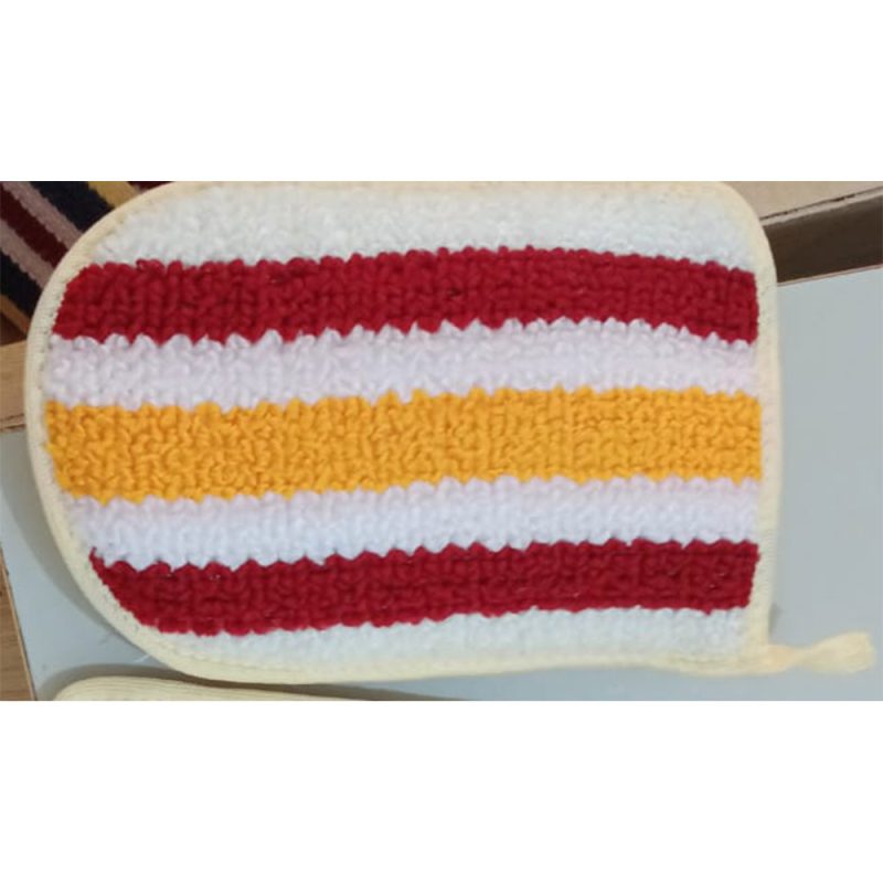 Shower gloves scrubbing double sided polyester - Image 3