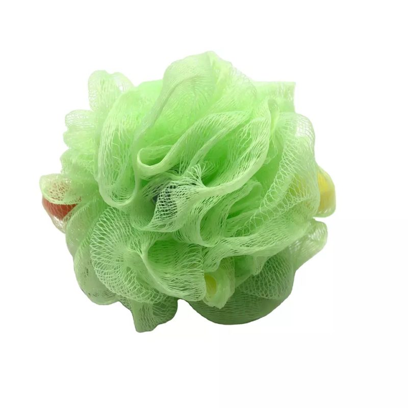 Eco-friendly cleaning PE shower pouf candy mesh sponge bath - Image 2