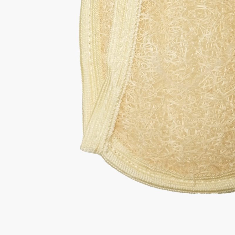 Scrubber loofah back strap sponge with polyester on another side - Image 2