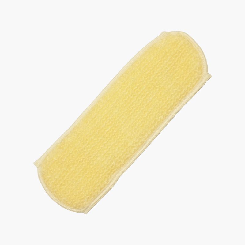 Scrubber loofah back strap sponge with polyester on another side - Image 3