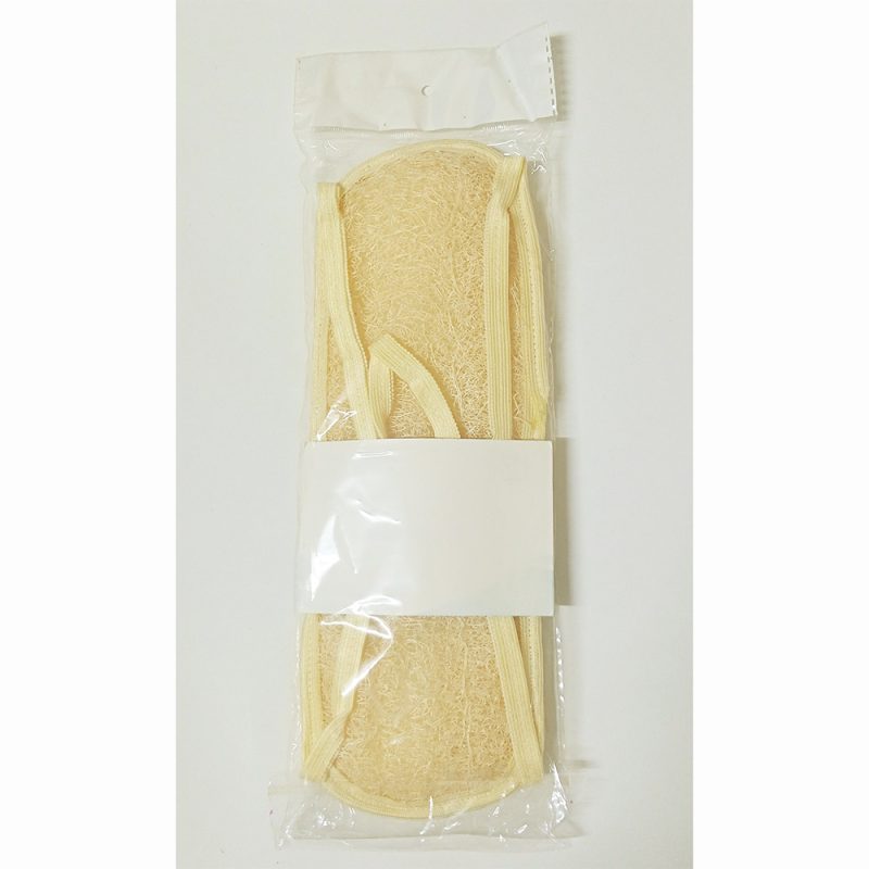 Scrubber loofah back strap sponge with polyester on another side - Image 5